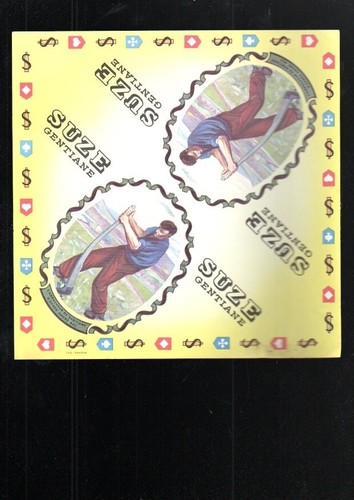 Sous verre publicitaire suze - verre,